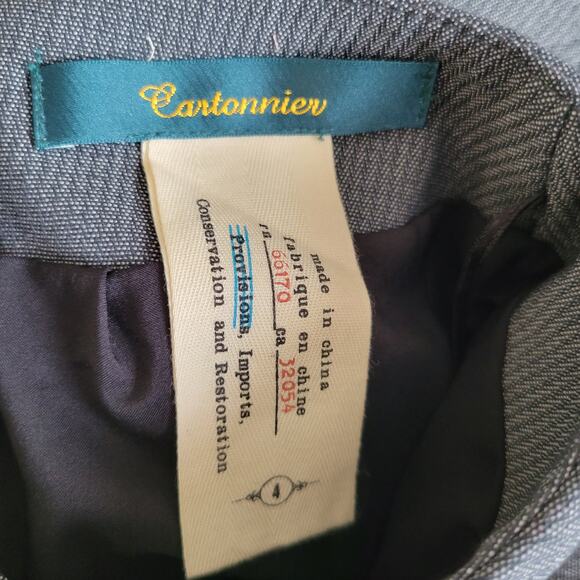 Anthropologie Cartonnier Alluring Sway Pencil Skirt 1940s Gray Women 4 - Picture 9 of 10